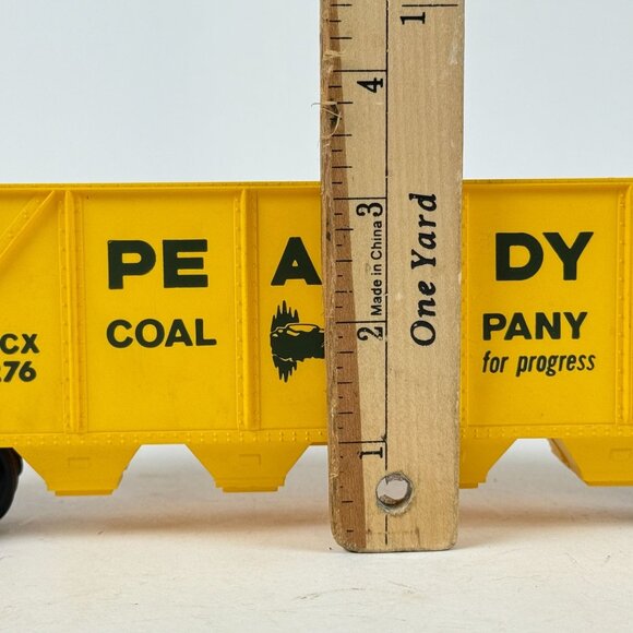 Vintage Lionel Peabody PCCX 9276 Yellow Quad Hopper Freight Train Car O Scale - Picture 9 of 9